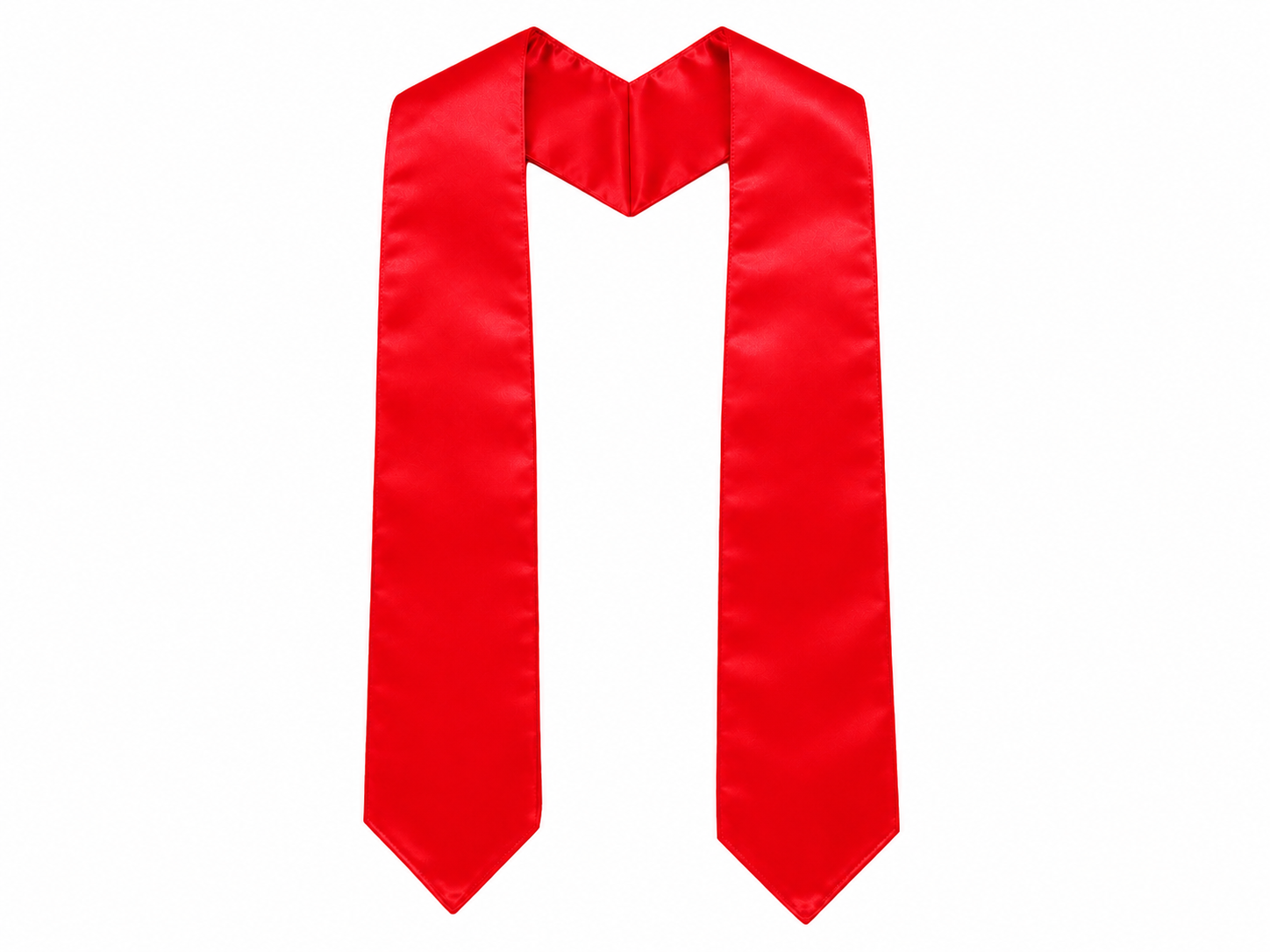 Adult Plain Graduation Stole 60" Satin Sash