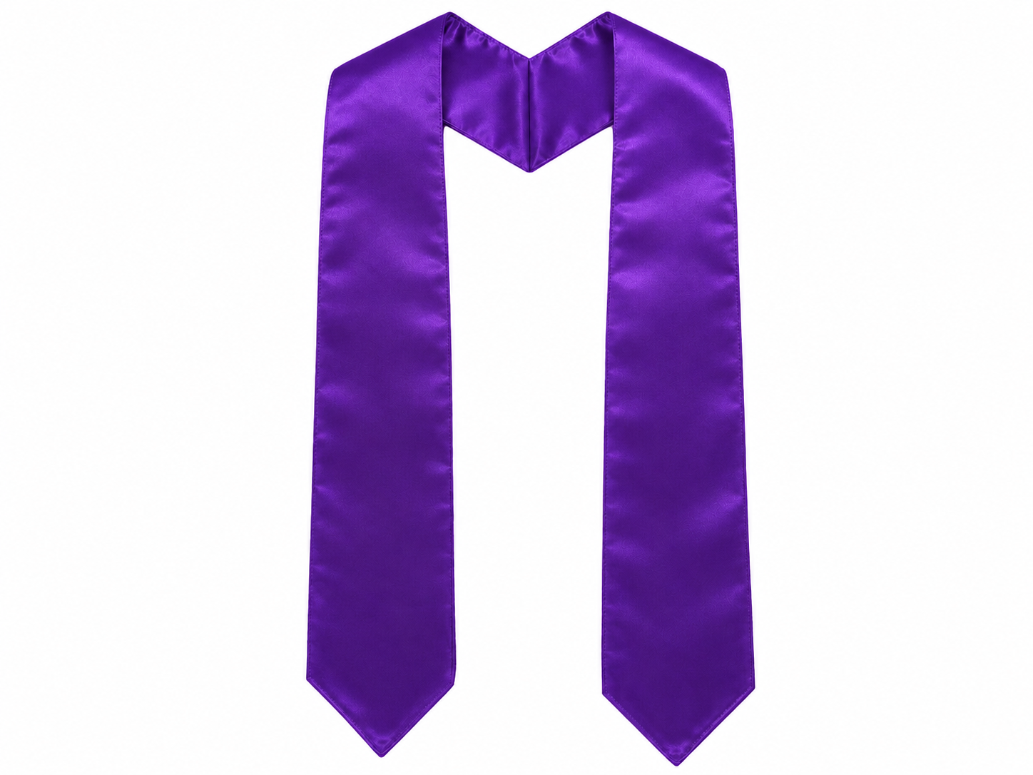Adult Plain Graduation Stole 60" Satin Sash