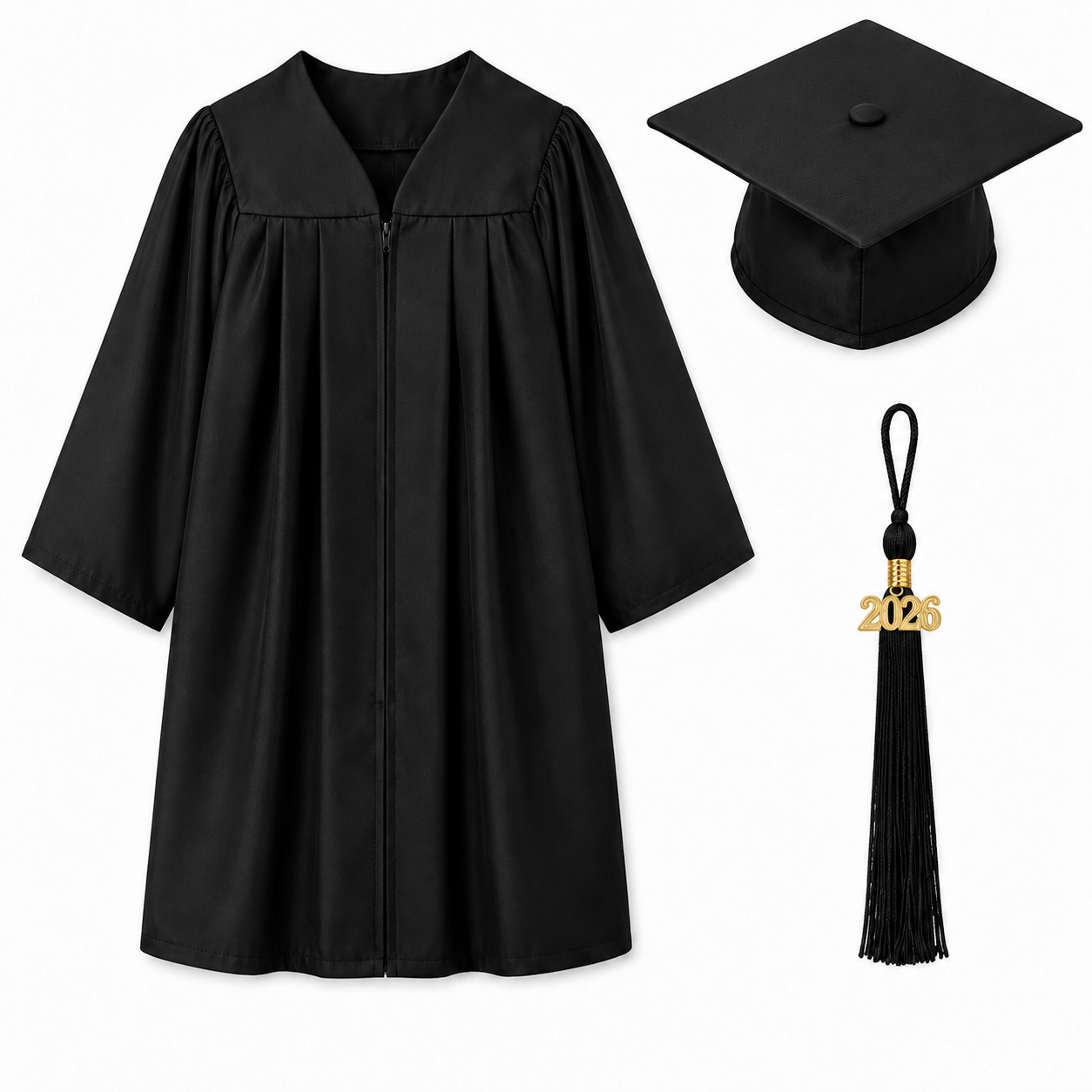 Matte Graduation Cap & Gown Set for Kindergarten & Preschool