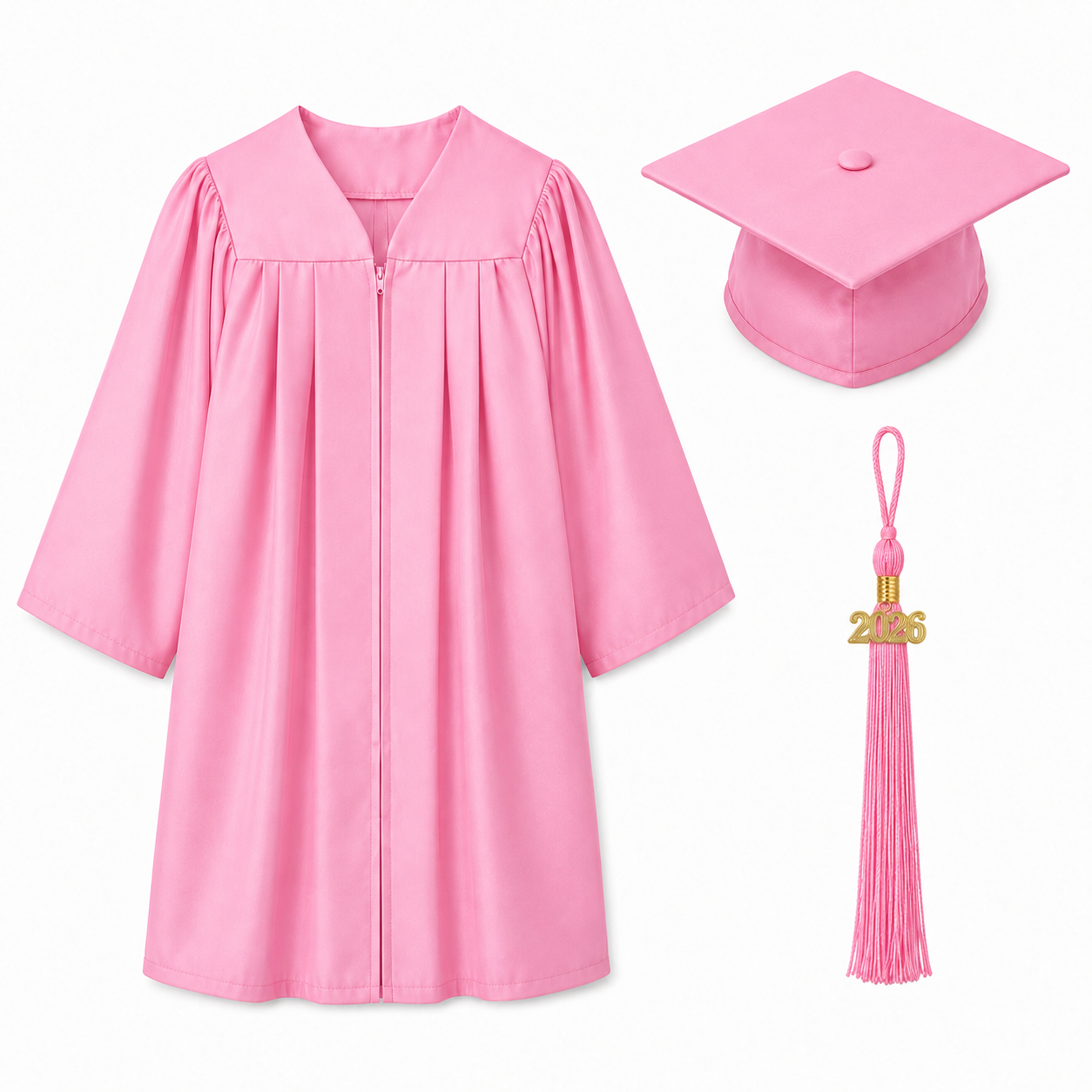 Matte Graduation Cap & Gown Set for Kindergarten & Preschool