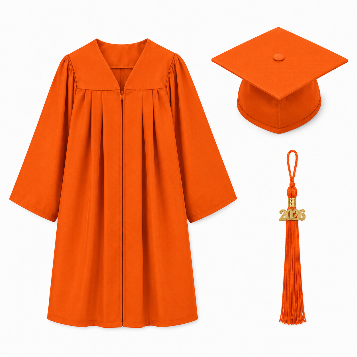 Matte Graduation Cap & Gown Set for Kindergarten & Preschool