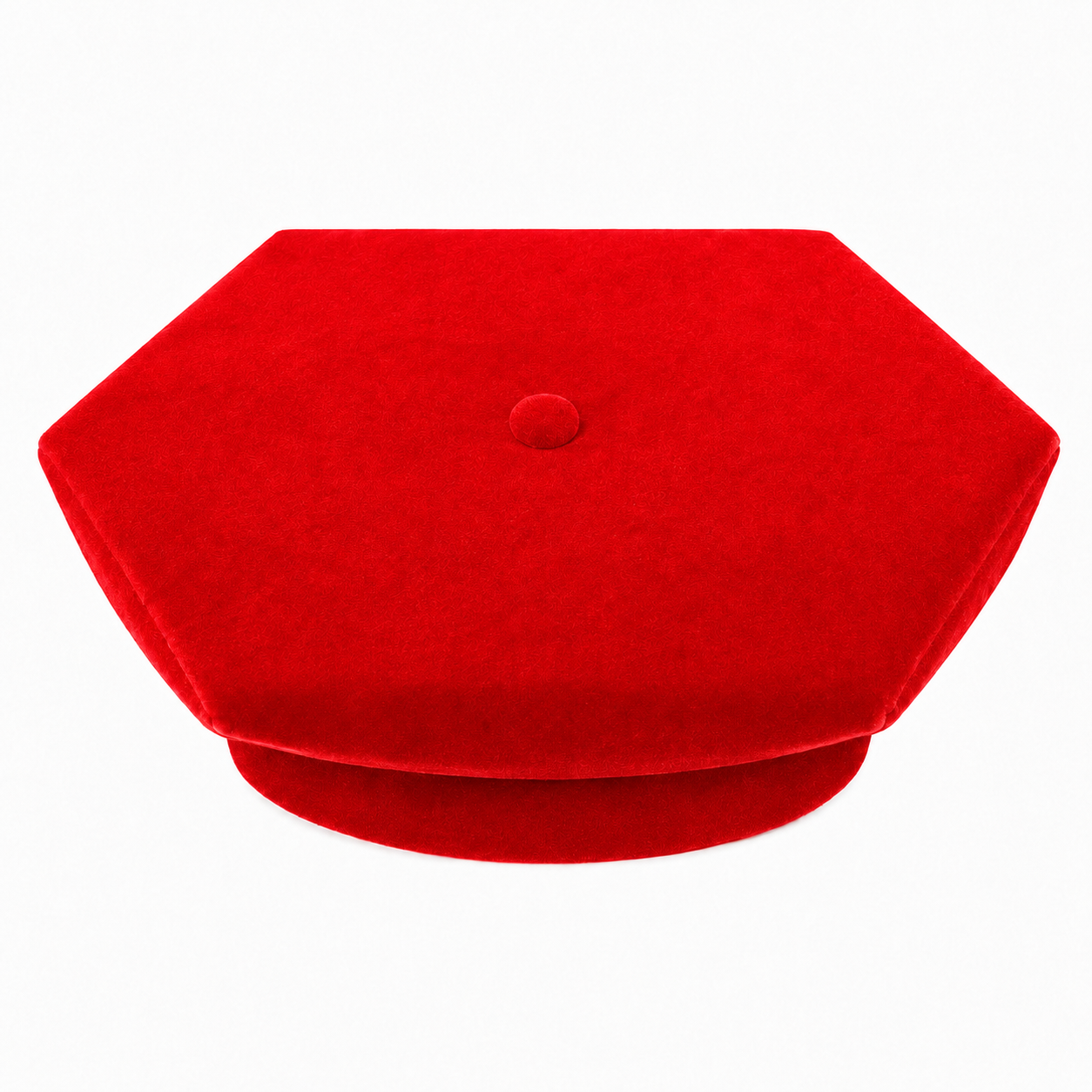Black Velvet 8-Sided Doctoral Tam – Academic Graduation Cap