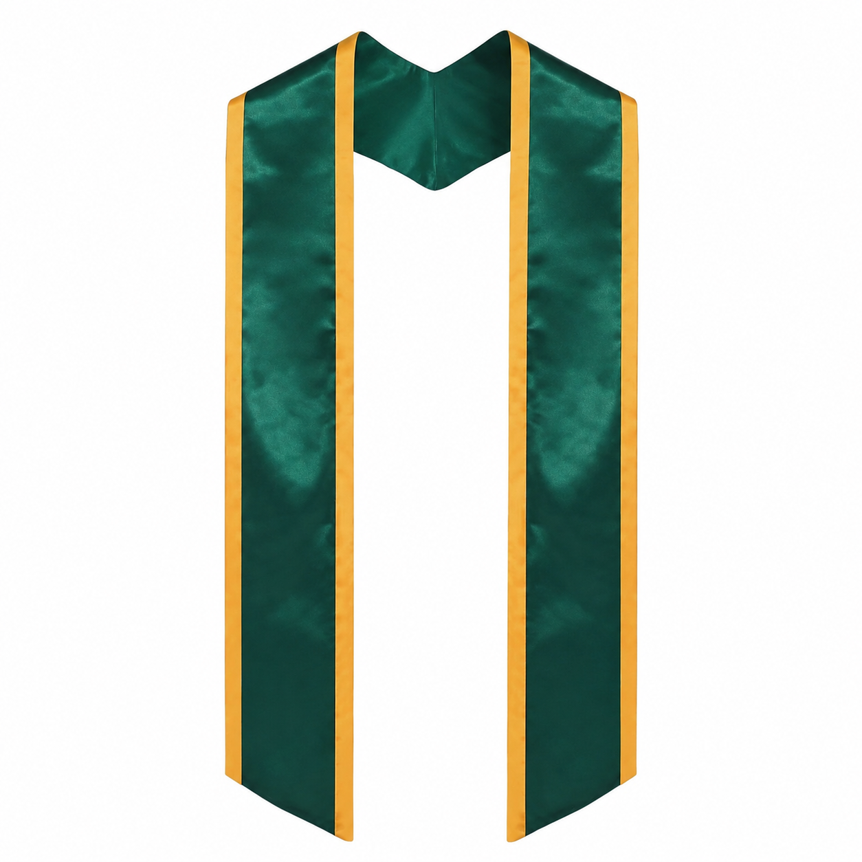 Graduation Stole with Contrasting Trim – Satin Honor Sash 72“