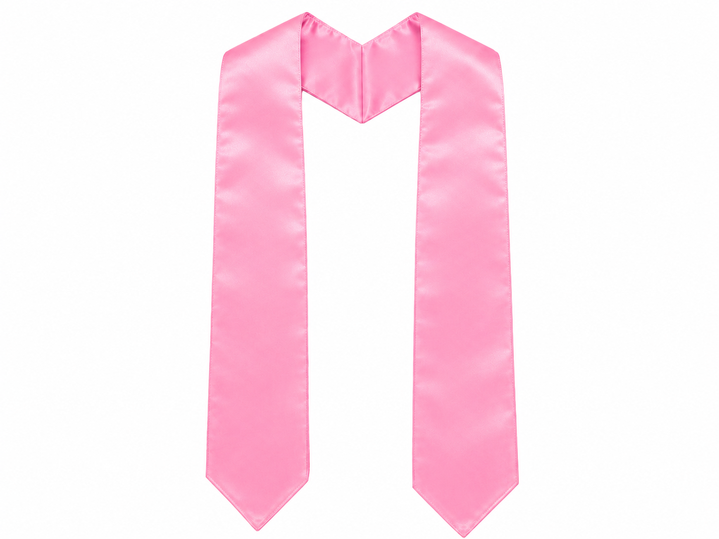 Adult Plain Graduation Stole 60" Satin Sash
