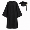 Unisex Matte Graduation Gown Set with Cap & Tassel