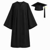 Unisex Matte Graduation Gown Set with Cap & Tassel