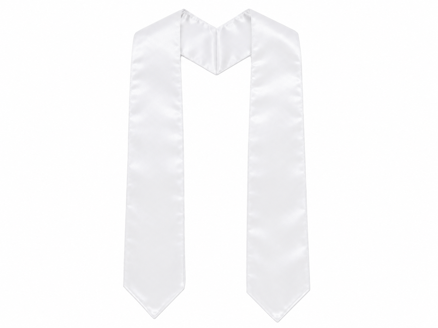 Adult Plain Graduation Stole 60" Satin Sash