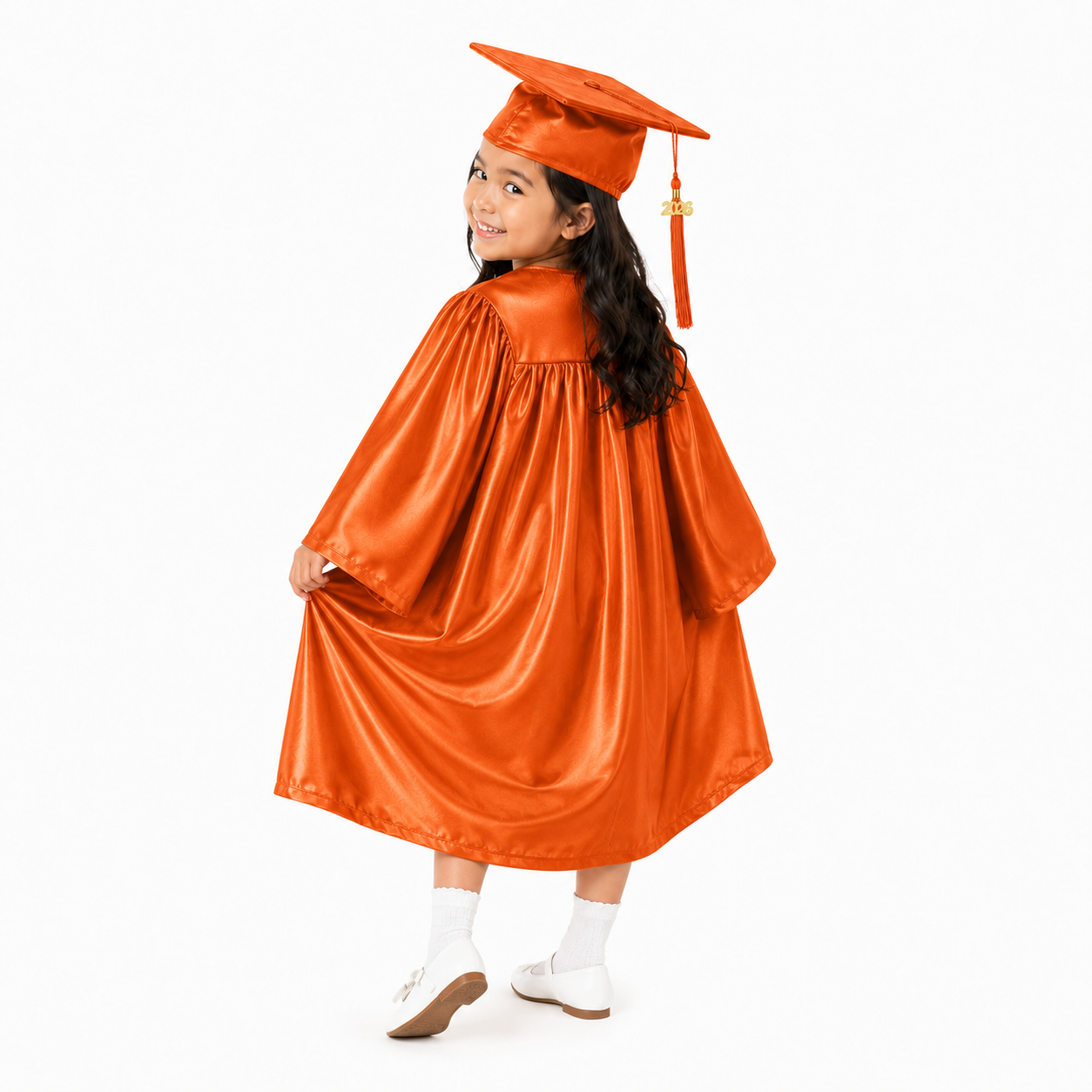 Shiny Graduation Cap & Gown Set for Kindergarten & Preschool