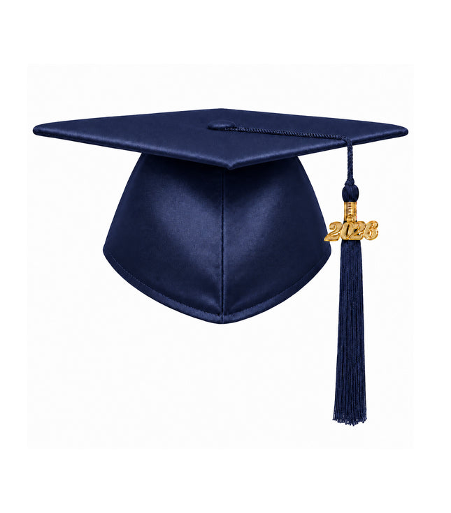 Shiny Adult Graduation Cap with Tassel