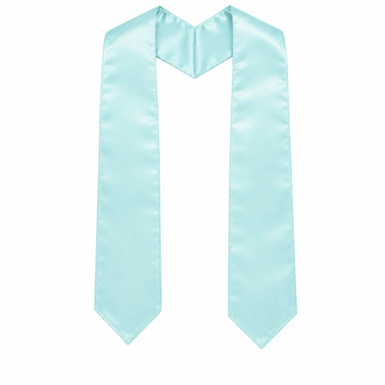 Adult Plain Graduation Stole 60" Satin Sash