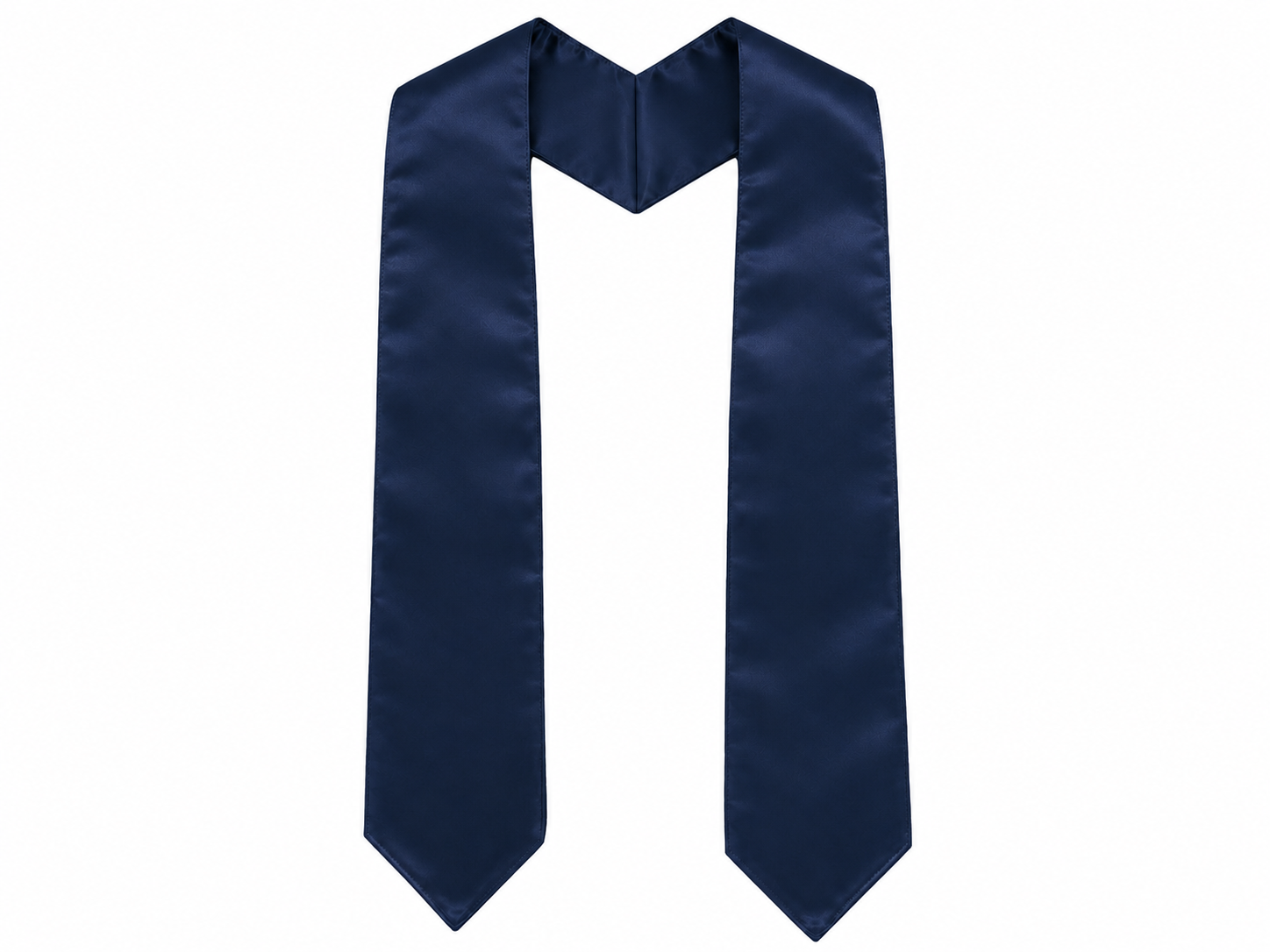 Adult Plain Graduation Stole 60" Satin Sash