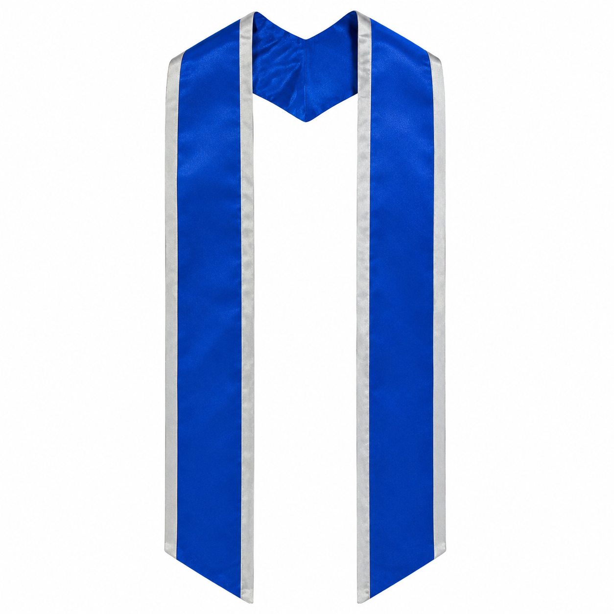 Graduation Stole with Contrasting Trim – Satin Honor Sash 72“