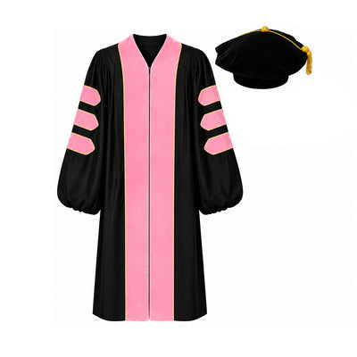 Doctoral Graduation Gown & Tam Set – Velvet Panels