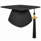 Matte Adult Graduation Cap with Tassel