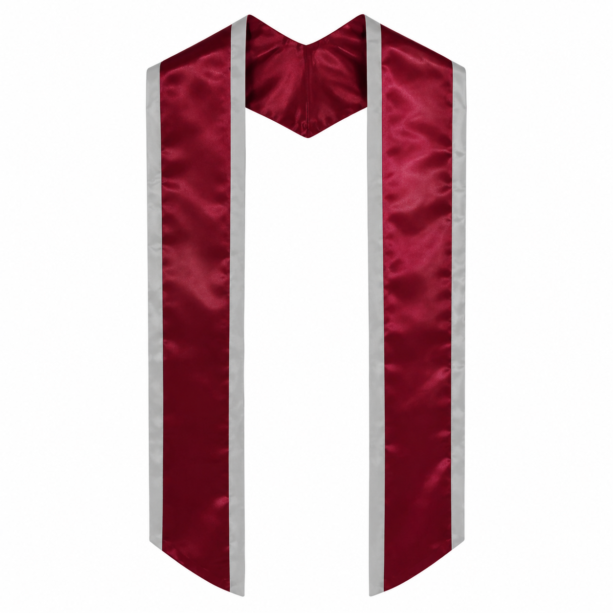 Graduation Stole with Contrasting Trim – Satin Honor Sash 72“