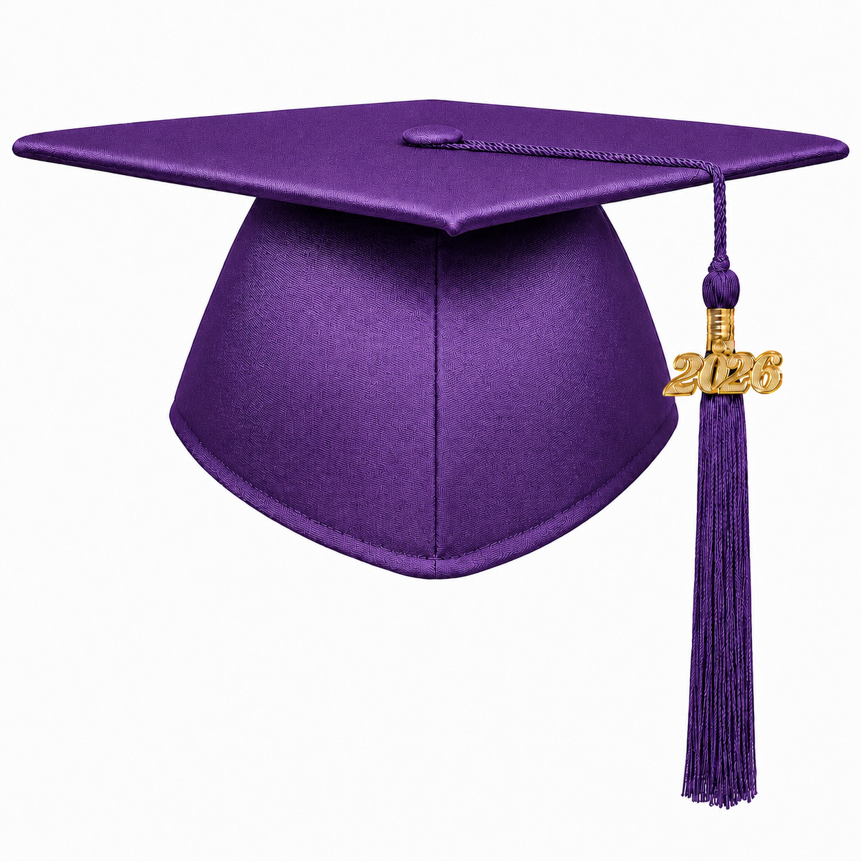 Shiny Adult Graduation Cap with Tassel