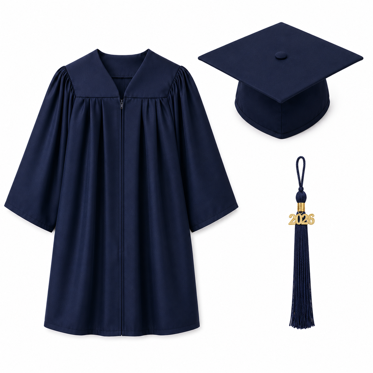 Matte Graduation Cap & Gown Set for Kindergarten & Preschool