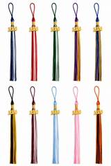Two-Color Graduation Tassel with Gold Year Charm
