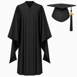 Master’s Graduation Cap & Gown Set with Tassel