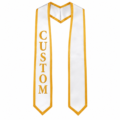 Custom 72-Inch Graduation Stole – Embroidery & Printing