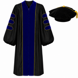 Doctoral Graduation Gown & Tam Set – Velvet Panels