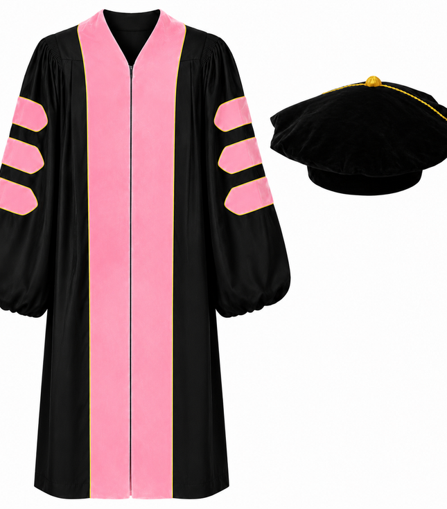 Doctoral Graduation Gown & Tam Set – Velvet Panels