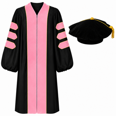Doctoral Graduation Gown & Tam Set – Velvet Panels