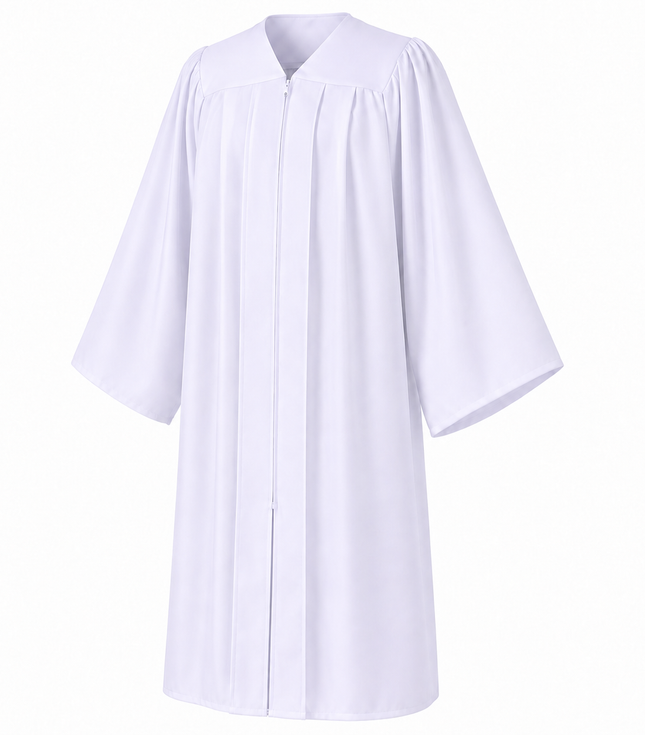 Unisex Matte Graduation Gown for School & Choir Events
