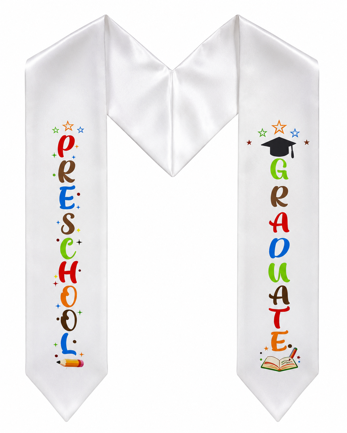 Custom Preschool Graduation Stole – Printed Kids Sash