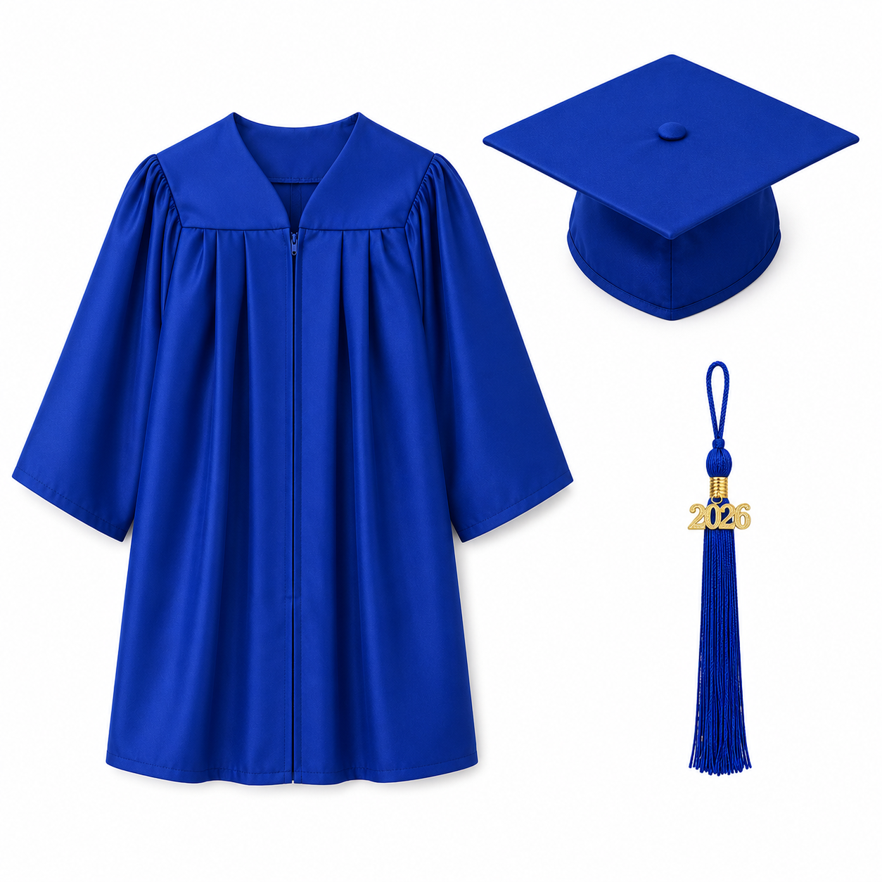 Matte Graduation Cap & Gown Set for Kindergarten & Preschool