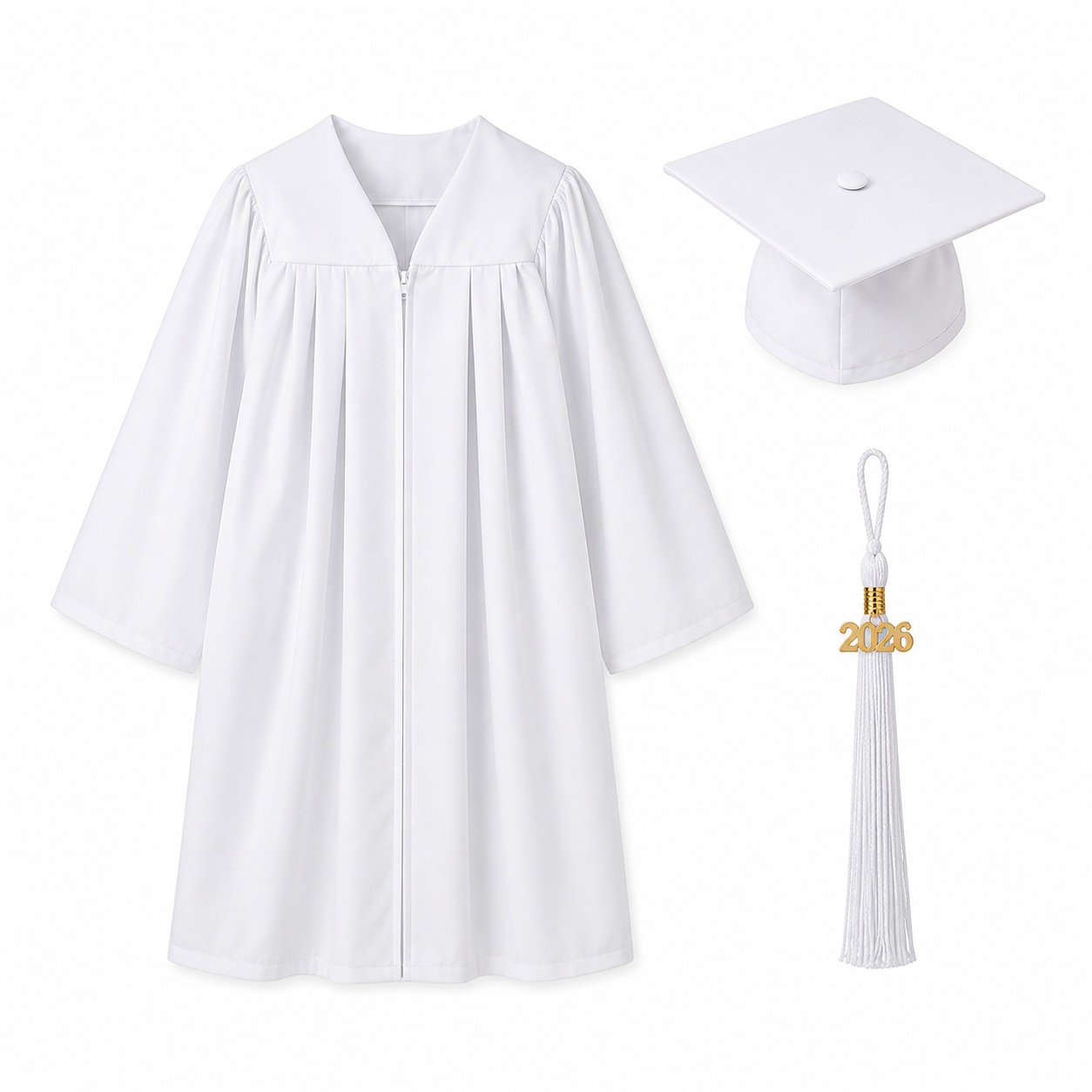 Matte Graduation Cap & Gown Set for Kindergarten & Preschool