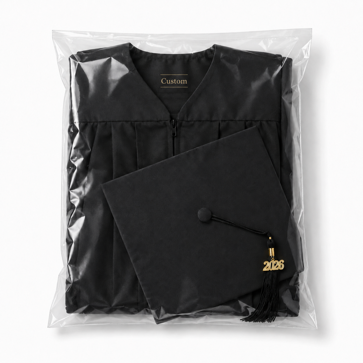 Unisex Matte Graduation Gown Set with Cap & Tassel