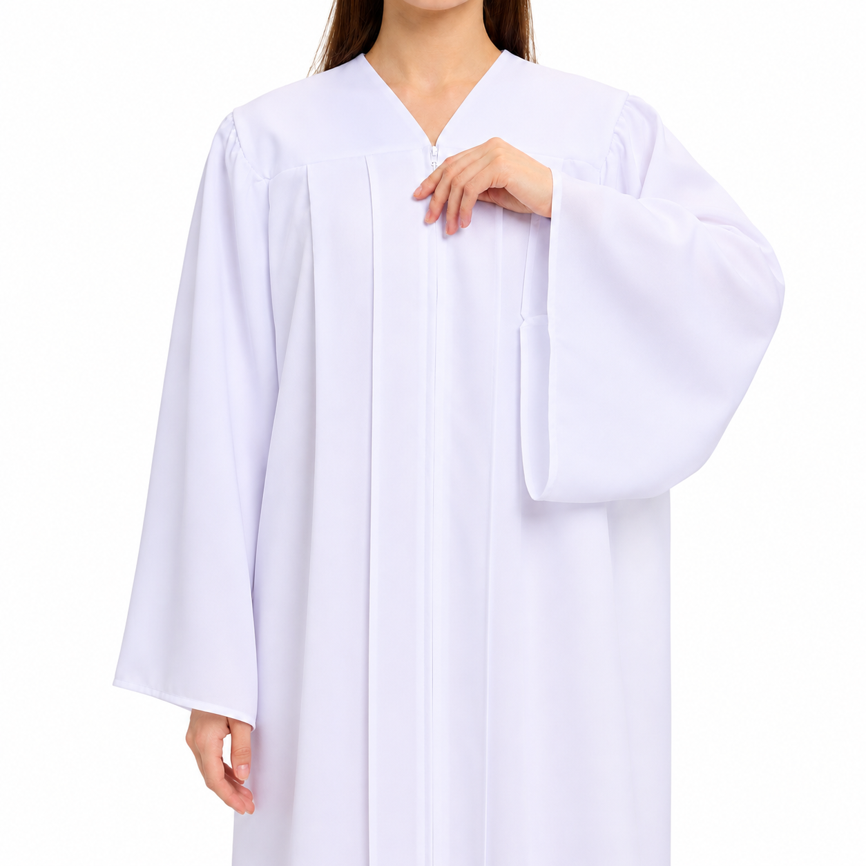 Unisex Matte Graduation Gown for School & Choir Events