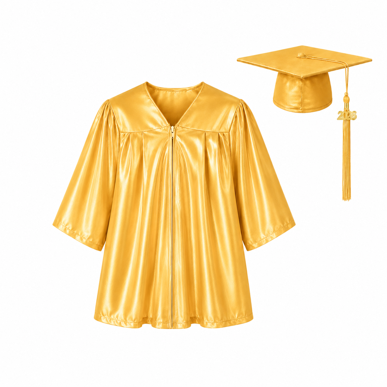 Shiny Graduation Cap & Gown Set for Kindergarten & Preschool