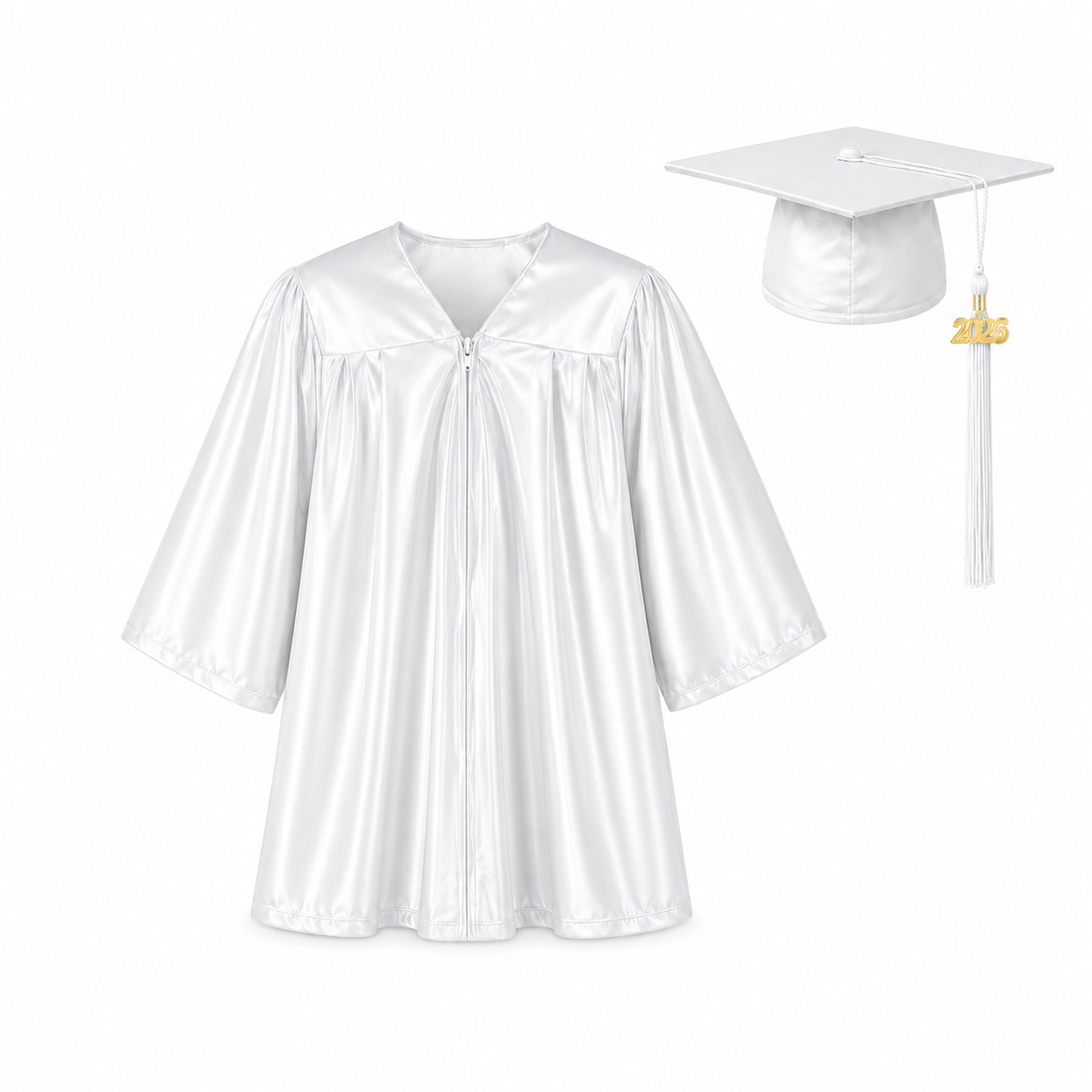 Shiny Graduation Cap & Gown Set for Kindergarten & Preschool