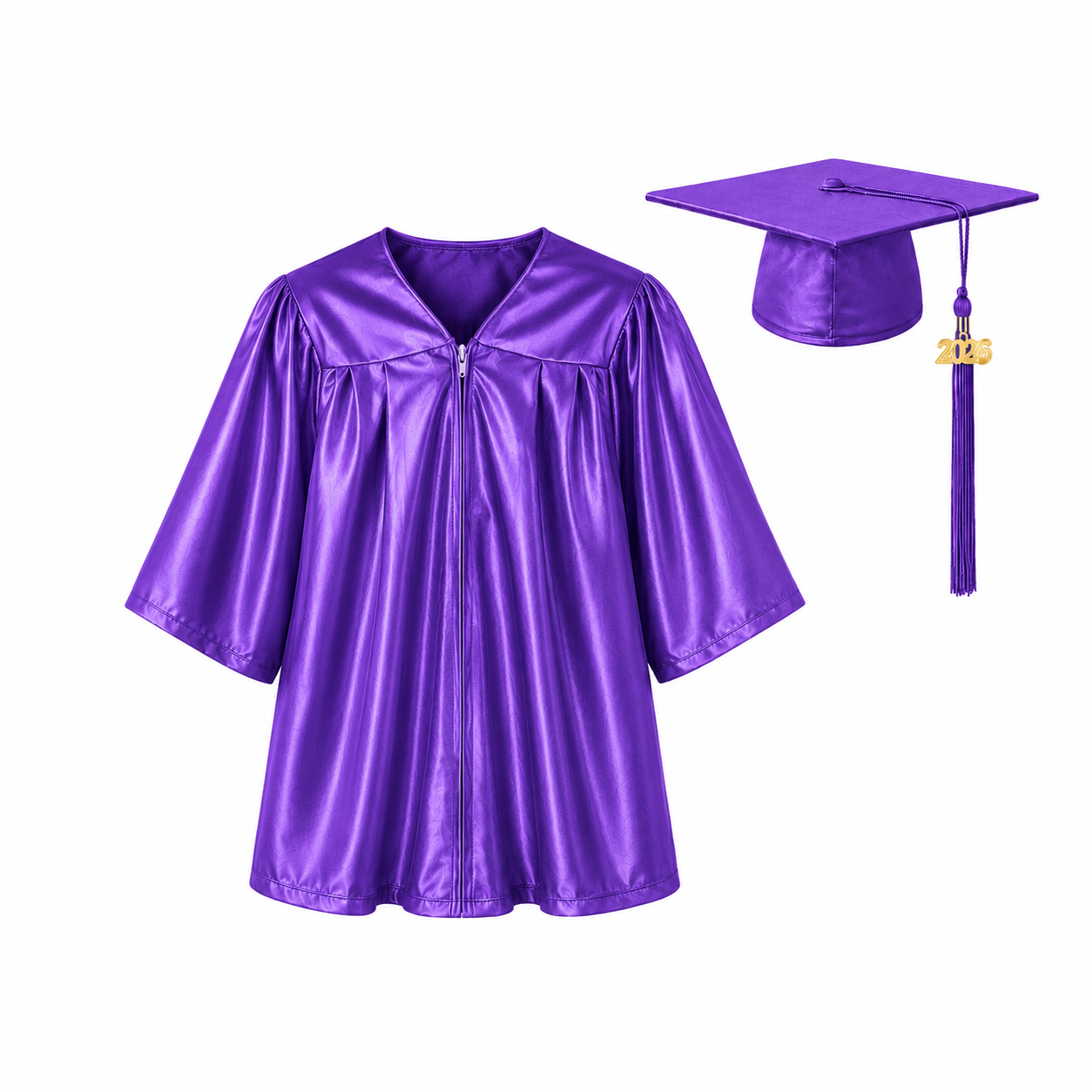 Shiny Graduation Cap & Gown Set for Kindergarten & Preschool