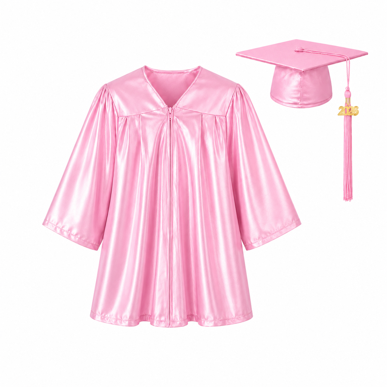 Shiny Graduation Cap & Gown Set for Kindergarten & Preschool
