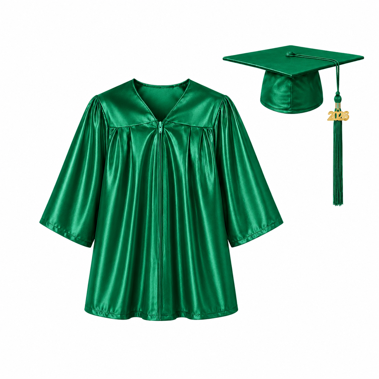 Shiny Graduation Cap & Gown Set for Kindergarten & Preschool