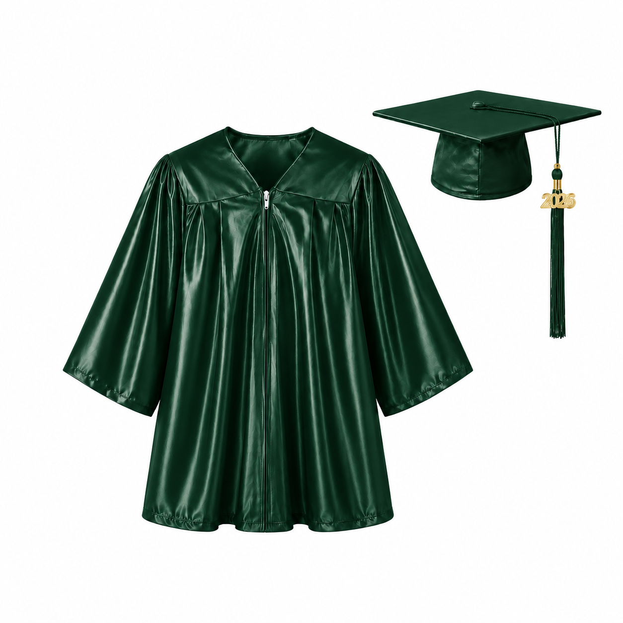 Shiny Graduation Cap & Gown Set for Kindergarten & Preschool