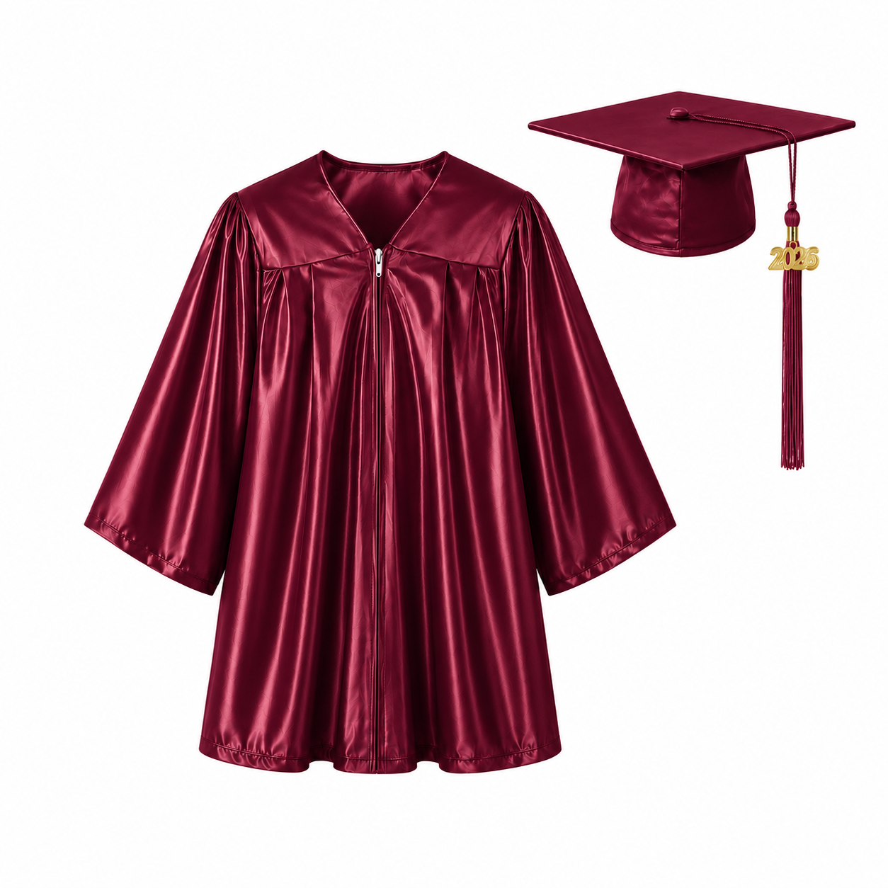Shiny Graduation Cap & Gown Set for Kindergarten & Preschool