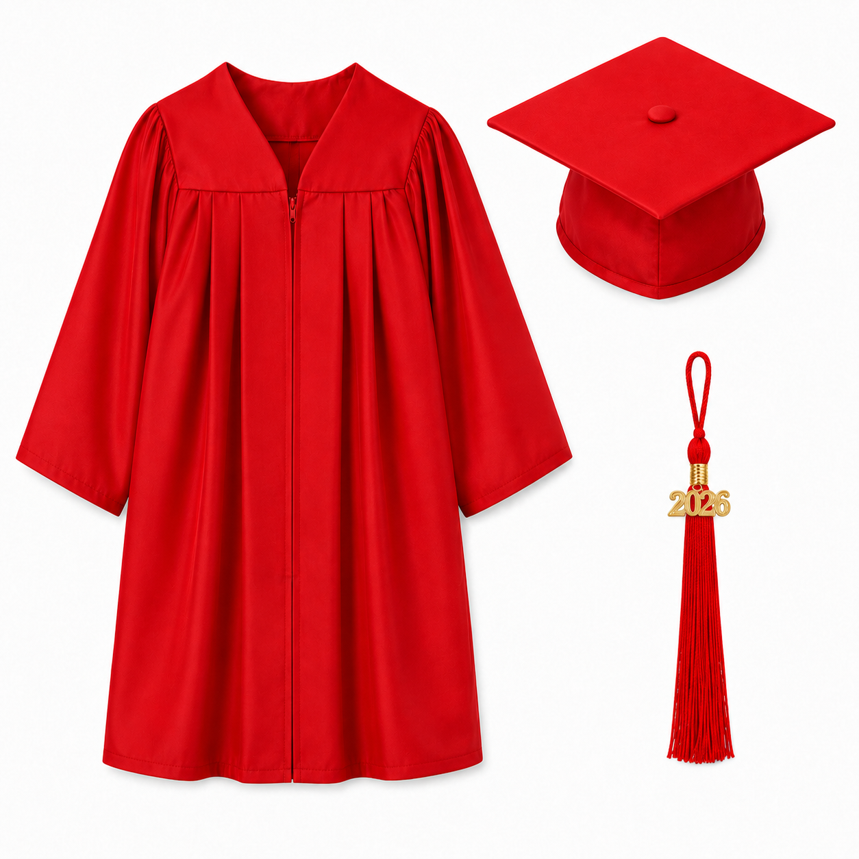 Matte Graduation Cap & Gown Set for Kindergarten & Preschool