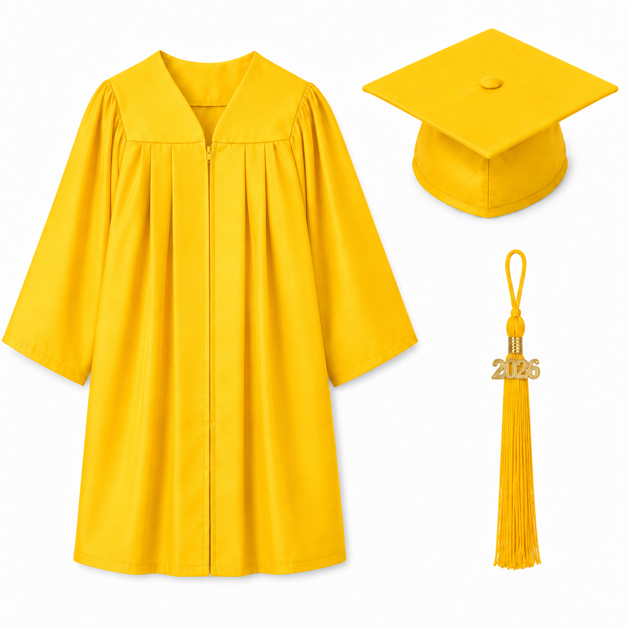 Matte Graduation Cap & Gown Set for Kindergarten & Preschool