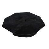 Black Velvet 8-Sided Doctoral Tam – Academic Graduation Cap