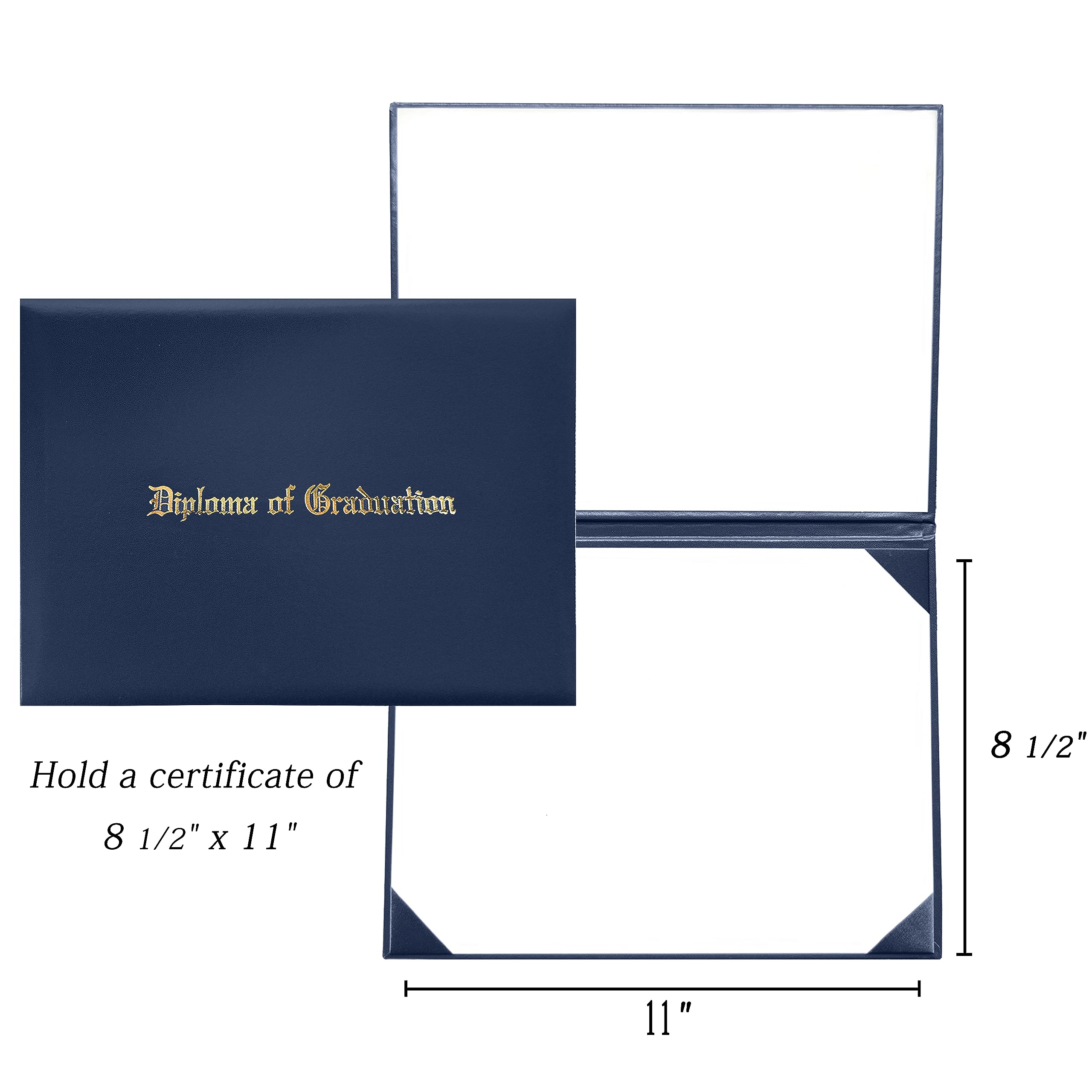 Imprinted Graduation Diploma Cover 8.5" x 11" Certificate Holder