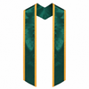 Graduation Stole with Contrasting Trim – Satin Honor Sash 72“