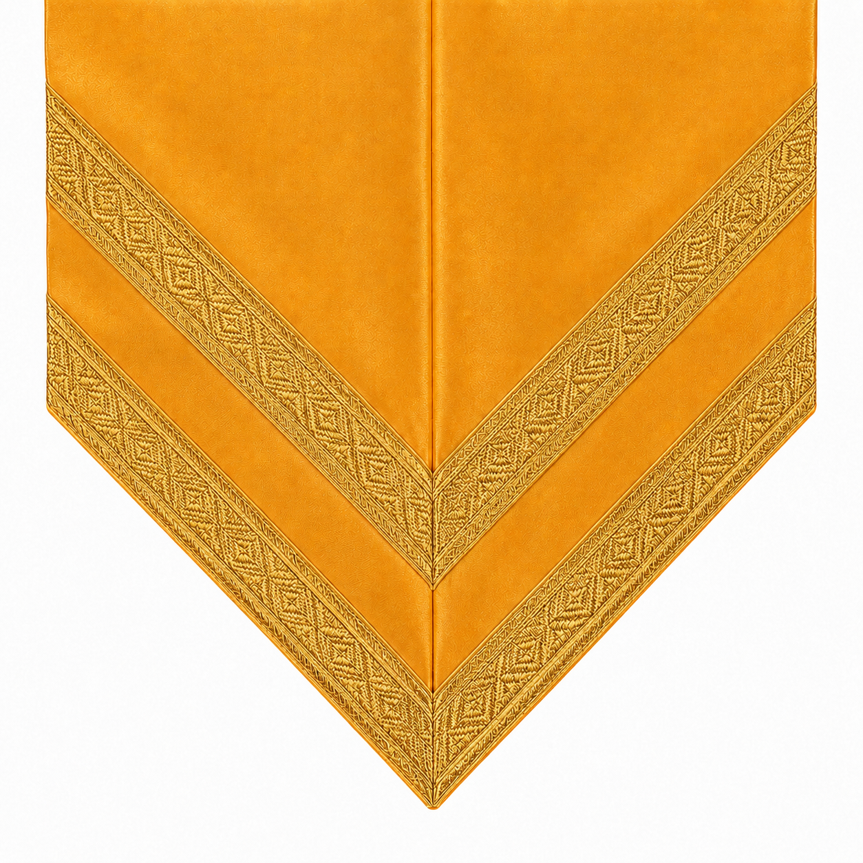 Adult Choir Robe with Gold Satin Panel – Unisex Church Gown